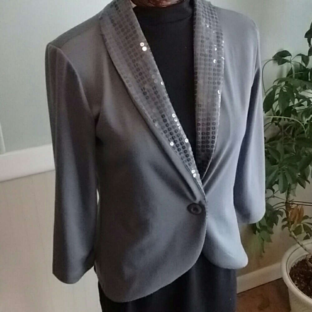 Grey sequence jacket